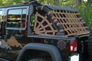 Dirty Dog 4x4 Rear Netting Sand - JK 4dr