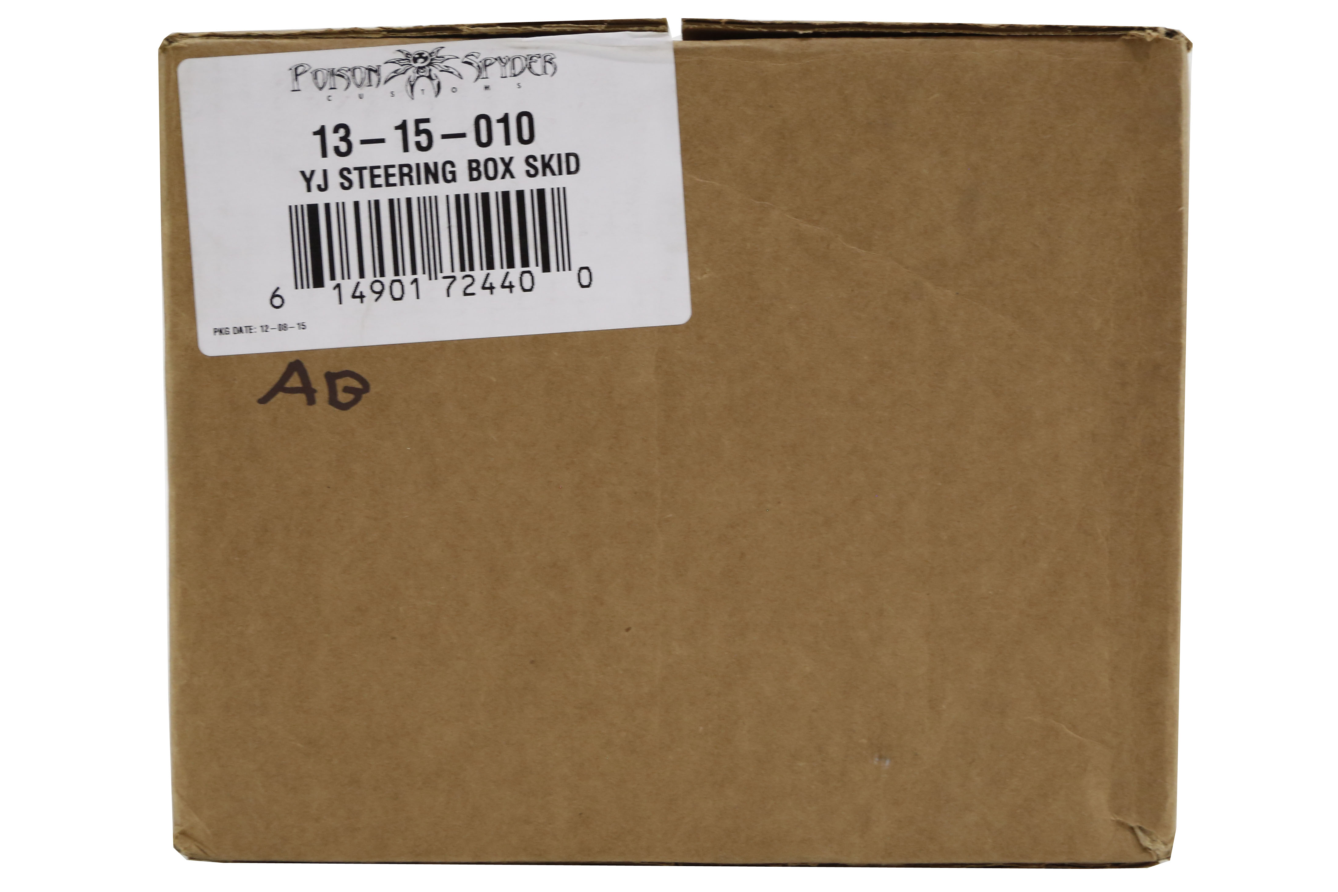 Poison Spyder Steering Box Skid Plate Black - YJ