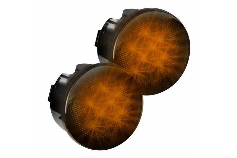 RECON Round Front Turn Signal – Smoke Lens  - JK