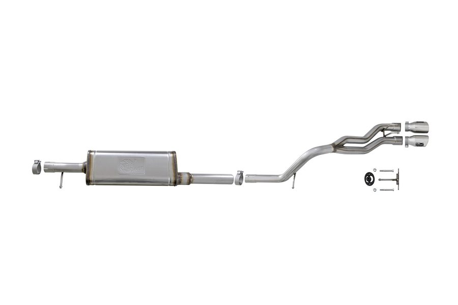 aFe POWER Rebel Series 2.5in Cat-Back Exhaust System w/ Polished Tip  - JK 4DR
