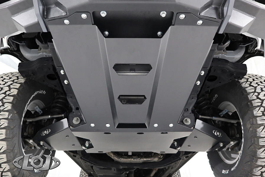 LOD Black Ops Front Bumper Skid Plate - Black - Bronco 2021+