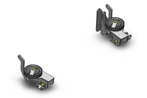 Clayton 3 Link Front axle bracket kit W/adj track bar mount - TJ/LJ/XJ/ZJ