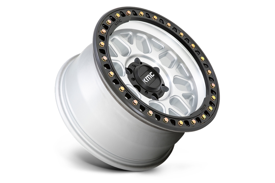 KMC Wheels KM549 GRS Series Wheel, 17x9 5x5 -12MM - Machined w/ Black Lip - JT/JL/JK