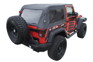 Rampage Sailcloth Trail Soft Top, Black Diamond - Top Only - JK 2dr