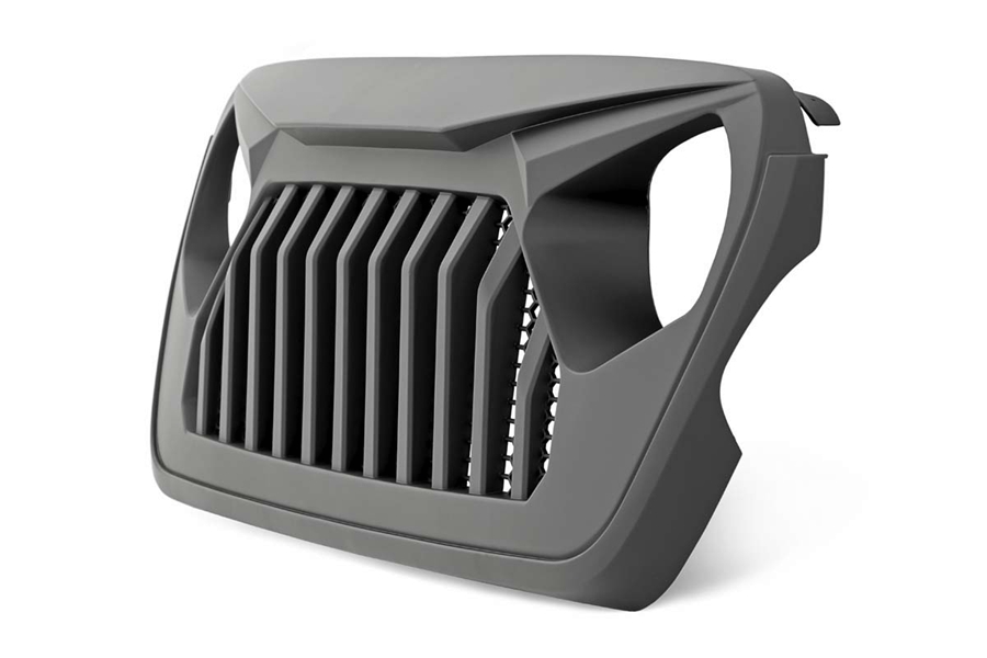 Rough Country Angry Eyes Replacement Grille - Black - JT/JL