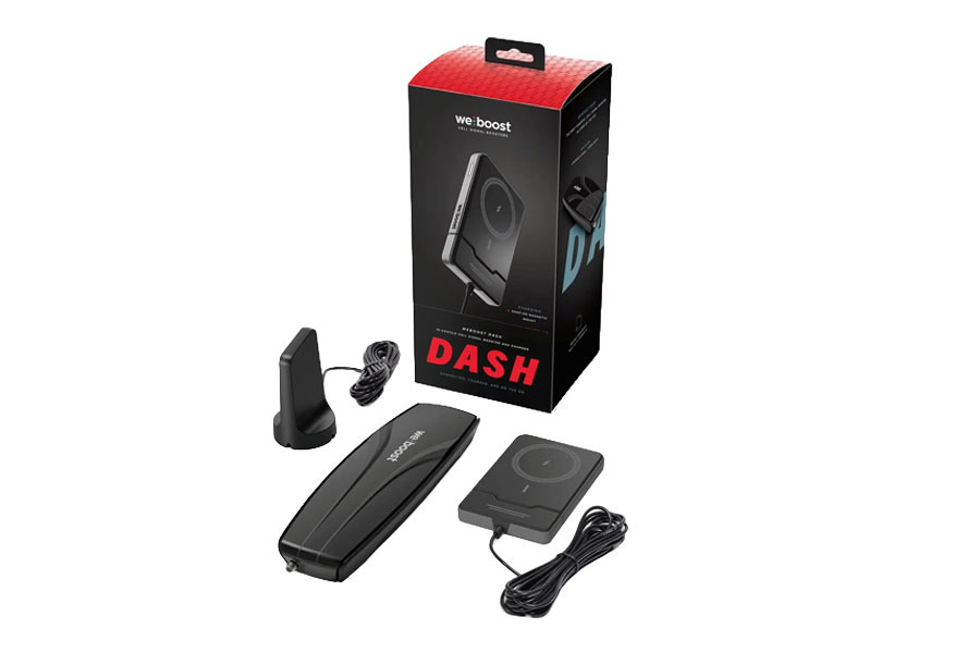 weBoost Dash Vehicle Signal Booster w/ Q12 Wireless Charger