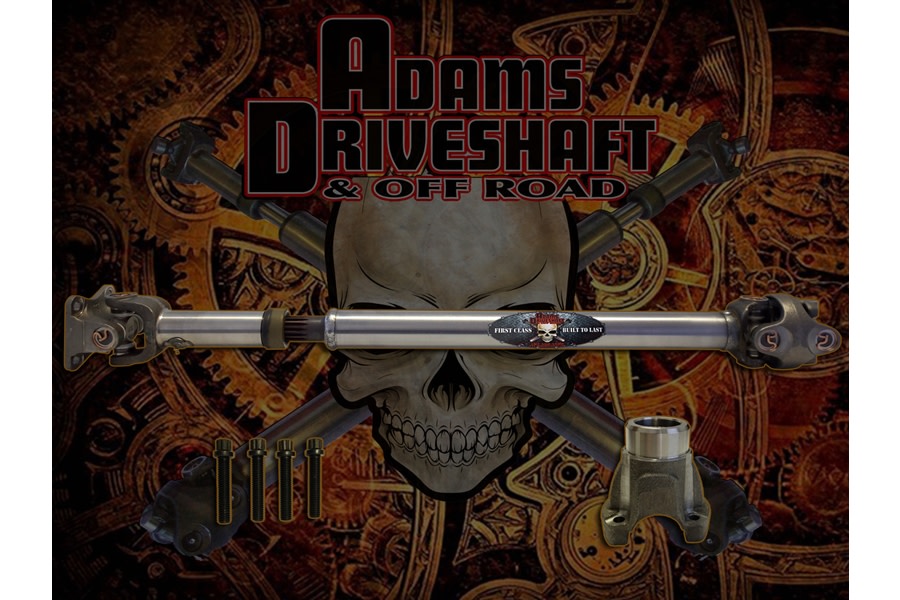 Adams Driveshaft Extreme Duty Series Front 1310 Solid CV Driveshaft with OEM Flange  - JT Rubicon