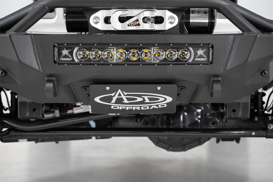 Addictive Desert Designs Stealth Fighter Front License Plate Bracket - JK/JL/JT