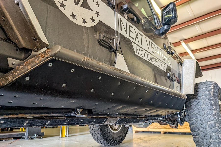Next Venture Motorsports Rock Sliders - Trailbreaker Series, Glide Boatside - JL 4dr