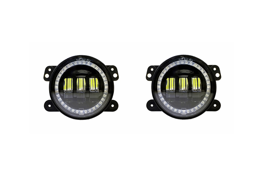 Quake LED Tempest Series 4in HD-RGB Fog Lights  - JL/JT