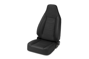 Bestop Trailmax II Sport Front Seat - All Vinyl, Black Crush - TJ/YJ/CJ7