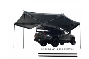 Overland Vehicle Systems Nomadic 270-Degree Awning w/ Wall 1, 2, 3 and Mounting Brackets - Passenger Side 