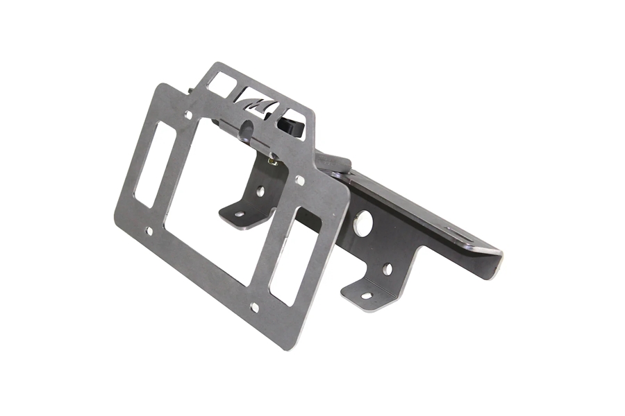 Motobilt License Plate Relocator/Light Mount (w/o Camera Mount) - Bare - JL/JK