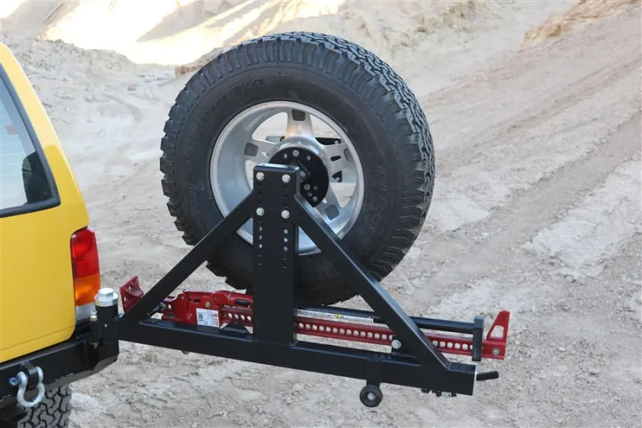 Rock Hard 4x4 Patriot Series Rear Bumper w/ Tire Carrier - XJ