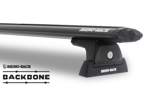 Rhino Rack Vortex RLT600 2-Bar Back Bone Roof Rack - Black - JK 4Dr