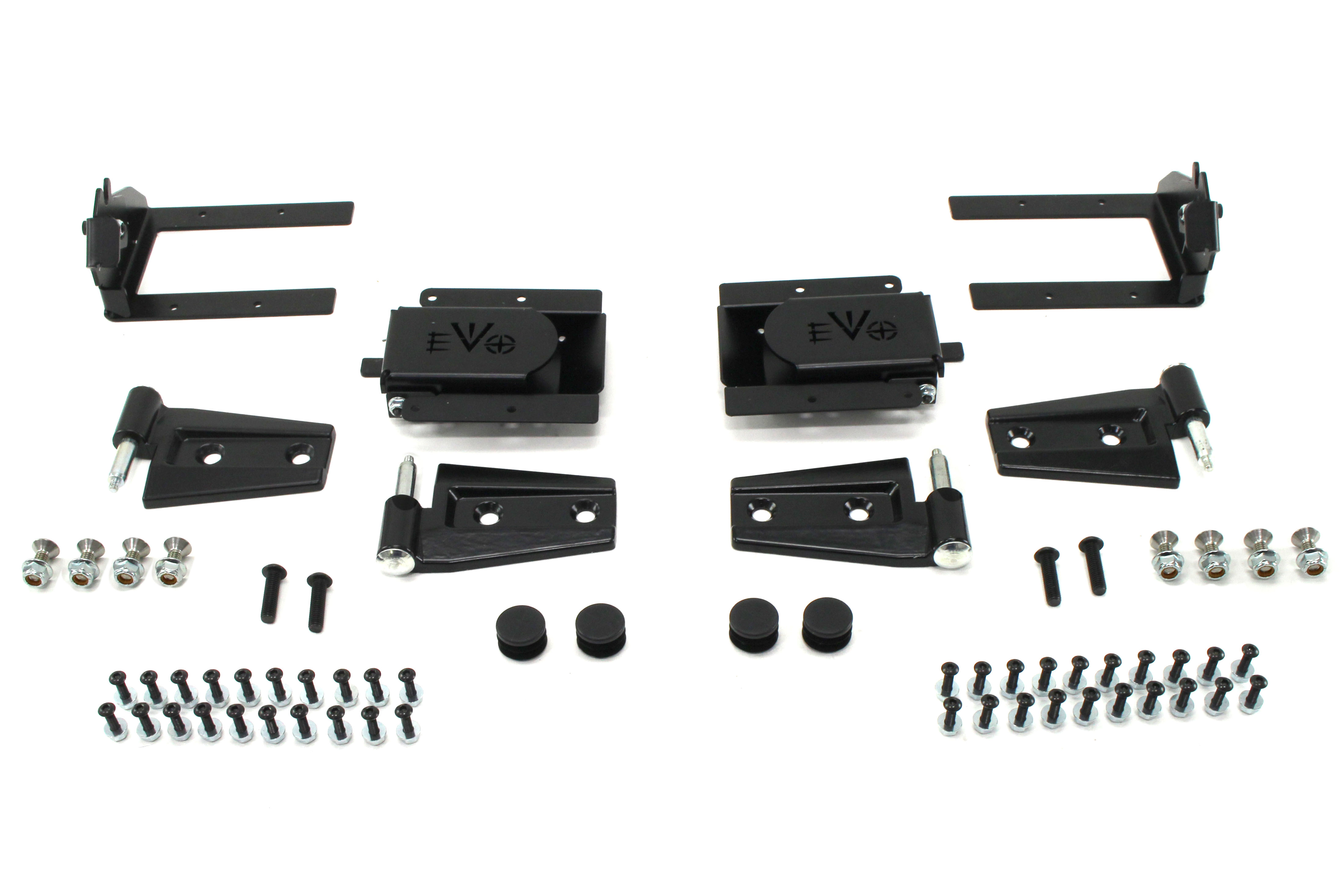 EVO Manufacturing Rear Half Door Sets Aluminum - JK 4dr