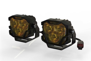Morimoto 4Banger 2.0 HXB LED Pods, SAE Wide - Yellow