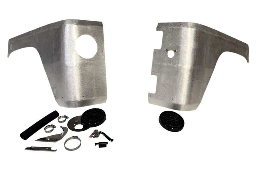 Next Venture Motorsports Rear Steel Corner Armor w/ Lights (Stealth Fuel Door) - Bare - JL 4DR
