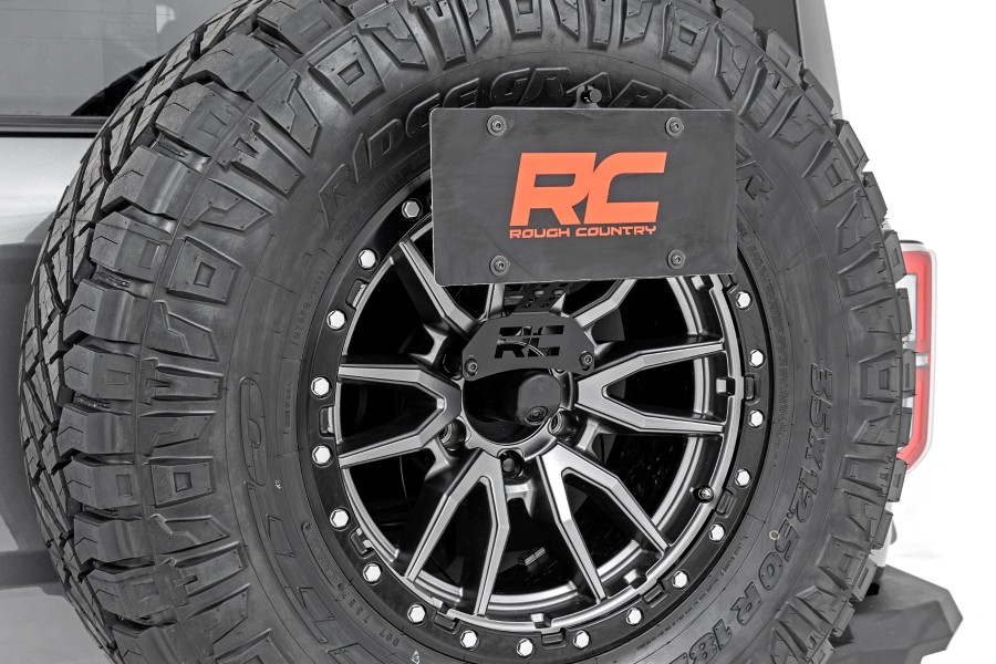 Rough Country Rear Bumper with 6in Slim Line LED Lights - Bronco 2021+