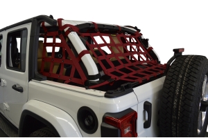 Dirty Dog 4x4 3pc Cargo Side Netting Kit, Maroon - JL 4Dr