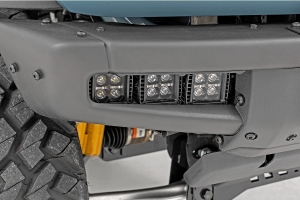 Rough Country Triple 2in Cube Fog Light Mount Kit, Amber DRL - Bronco 2021+