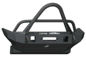 Road Armor Stealth Front Mid Width Winch Bumper w/ Stinger Guard - Texture Black  - JT/JL