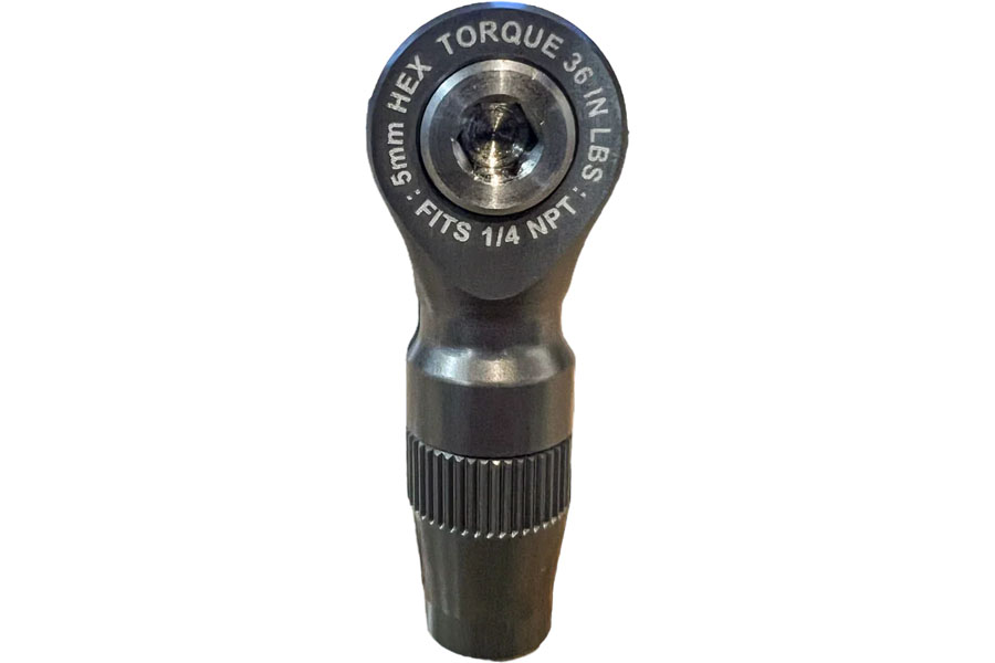 Apex Performance Banjo Fitting for CRS - 1/4 NPT to Apex 3/8 Braided Air Hose