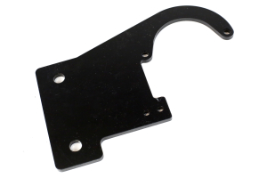 EVO Manufacturing Vacuum Pump Relocation Bracket Black - JK 2012+