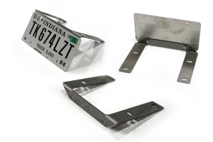 LOD Destroyer Front Bumper License Plate Mount Bare Steel - JT/JL/JK