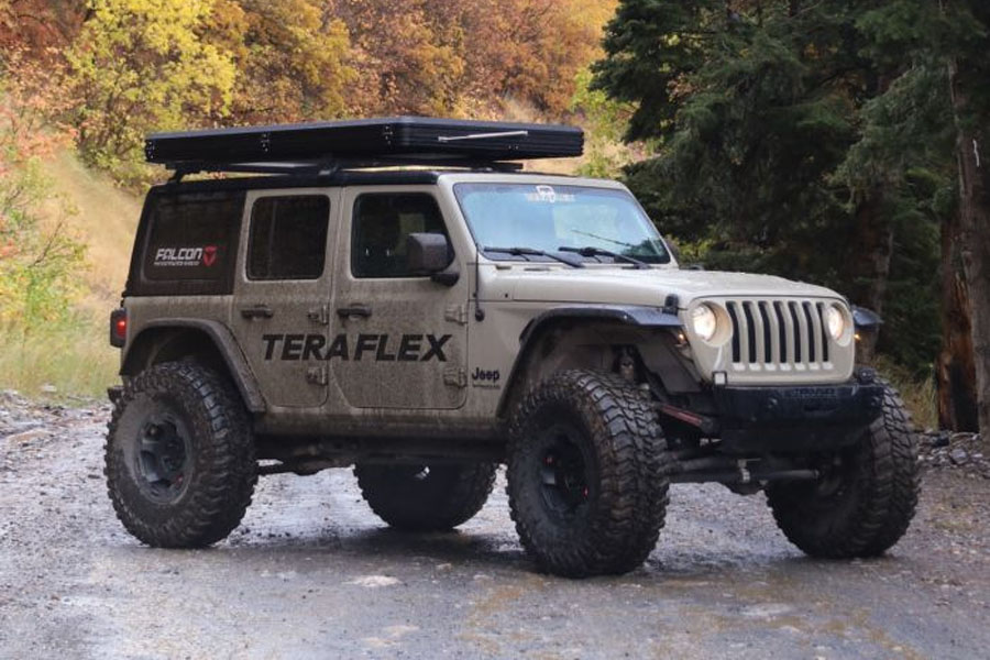 TeraFlex Roof Rack Cross Bar System - Drip Rail Mount - JL/JT/JK