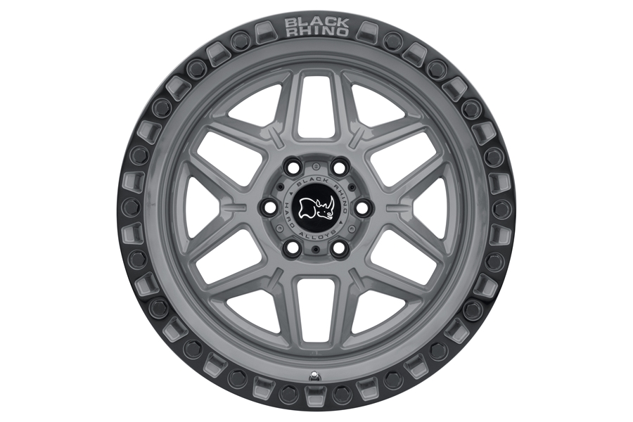Black Rhino Kelso Wheel, 17x9 5x5 - Battleship Gray w/ Black Lip - JT/JL/JK
