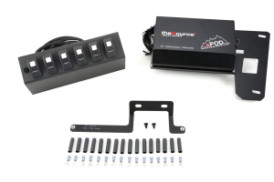 SPOD 6 SWITCH SYSTEM WITH Dual LED Lit SWITCHES Amber - JK 2009+