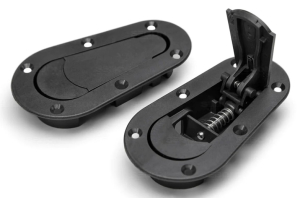 Anderson Composites AeroCatch Flush Hood Latch and Pin, Black - No lock