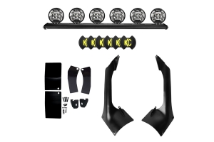 KC HiLiTES 50in Overhead Xross Bar SlimLite LED 6-Light Kit - JT/JL