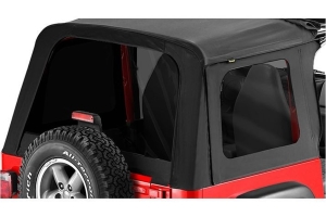 Bestop Sunrider Window Replacement Kit - Black Denim  - YJ/CJ7