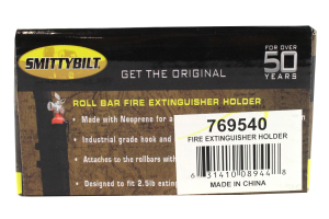 Smittybilt Roll Bar Fire Extinguisher Mount 2.5lb