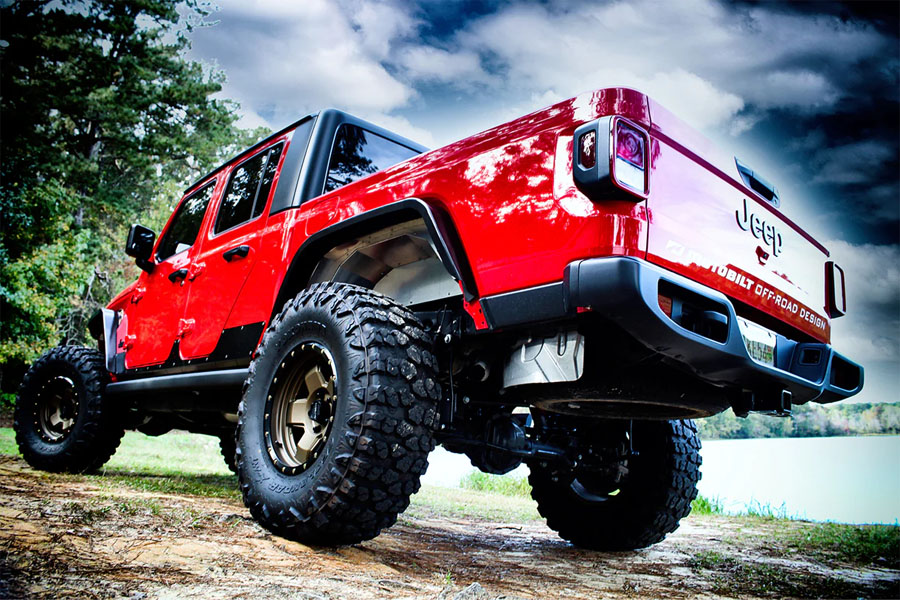Motobilt Crusher Rear Fender Flares - Bare Steel - JT