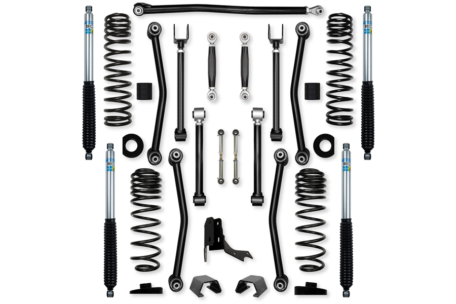 Rock Krawler 3in Ultimate Adventure 'No Limits' Mid-Arm Lift Kit w/ Bilstein Shocks ( Part Number: JT30UANL-B51)