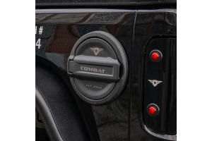 Combat Off Road Fuel Door Cover - Black Satin - JL