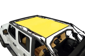 Dirty Dog 4x4 Sun Screen Safari length - Yellow - JL 4DR