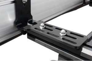 Overland Vehicle Systems Nomadic 180 Awning w/ Bracket Kit and Extended Poles - Dark Gray 