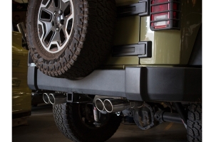 aFe Power Rebel Series 2.5in Axle-Back Exhaust System - Polished - JK 3.6L/3.8L