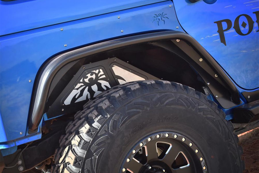 Poison Spyder Standard Width Rear Crusher Flares Black - JK
