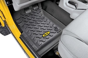 Bestop Front Floor Mats - Black - YJ/CJ7