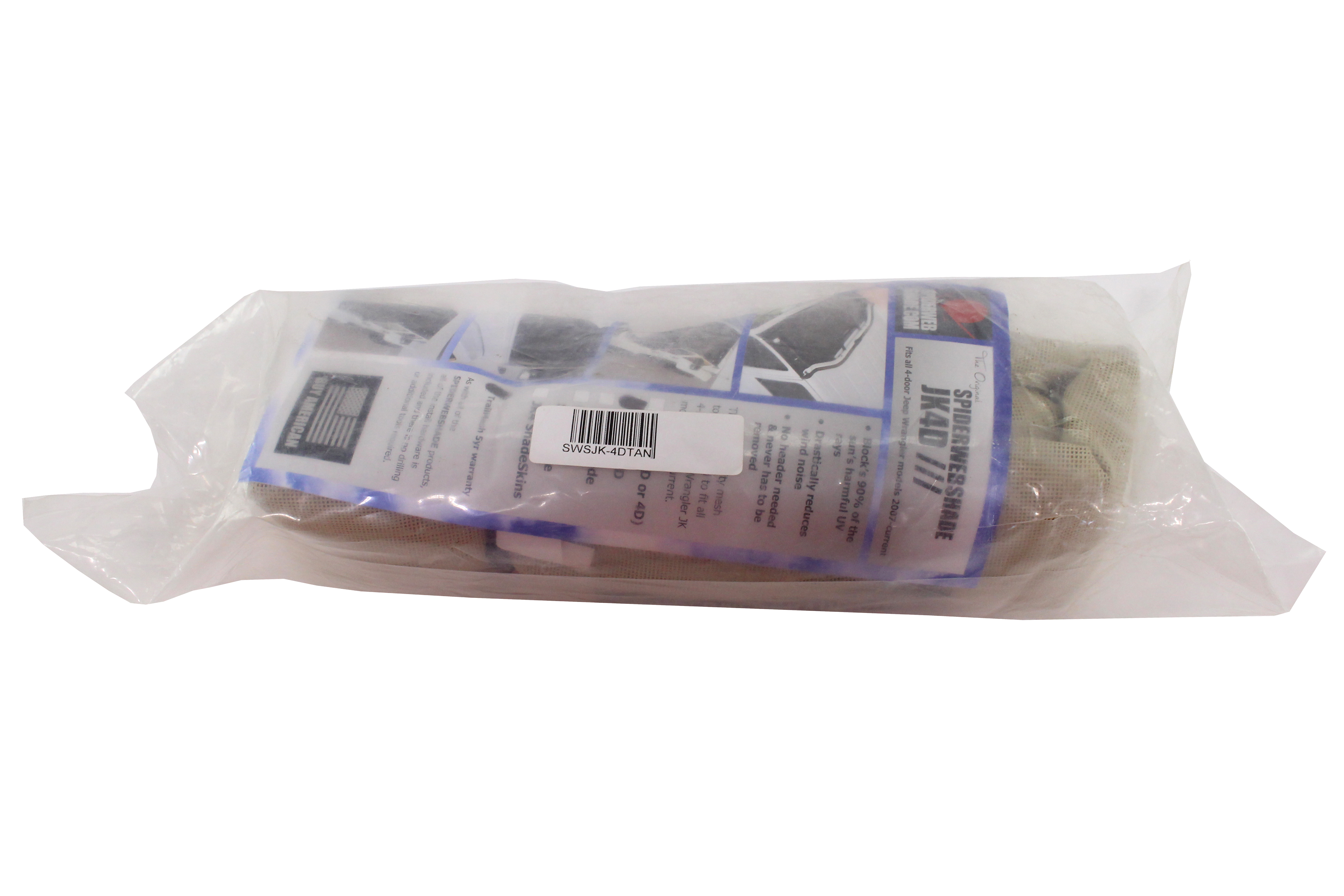 SpiderWebShade Sun Shade Tan - JK 4dr