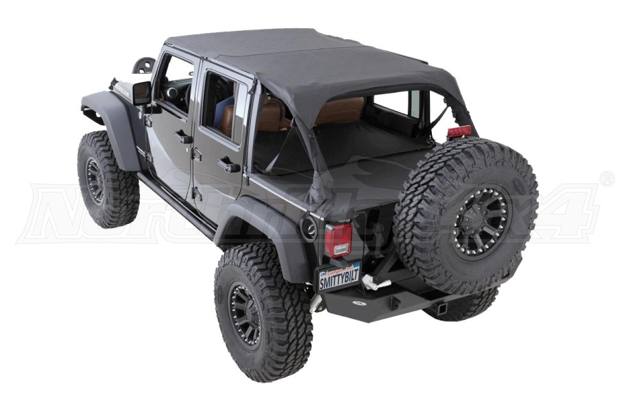 Jeep JK 4dr 2010+ Smittybilt Extended Soft Top Black Diamond - Jeep  Unlimited Rubicon 2010-2018 | 94635|Northridge4x4