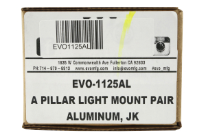 Evo Manufacturing A Pillar Light Mounts - JK