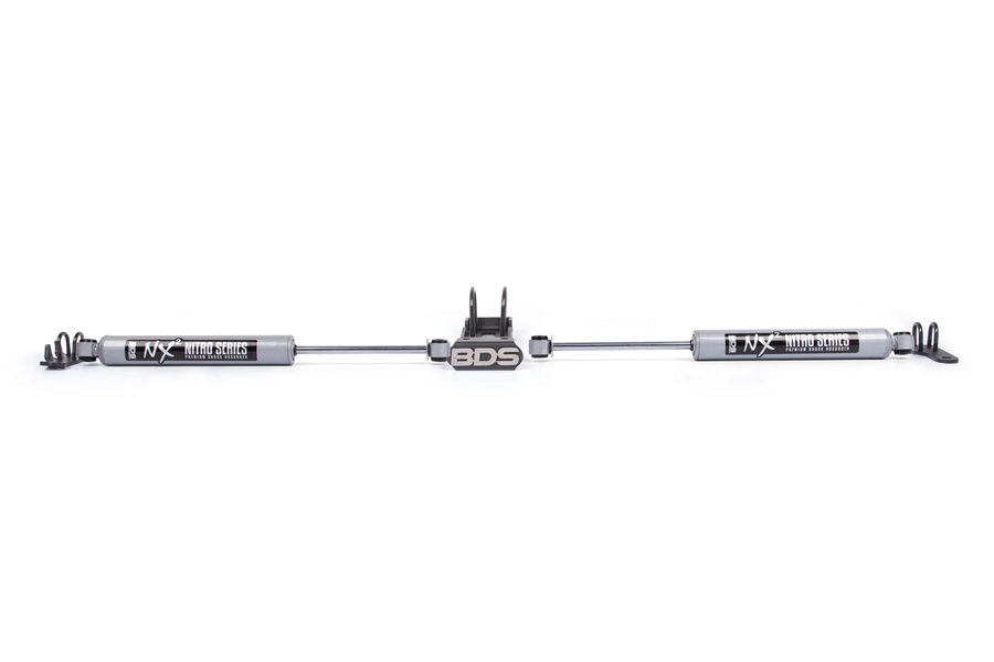 BDS Suspension Dual Steering Stabilizer Kit w/ NX2 Shocks - TJ/XJ/ZJ