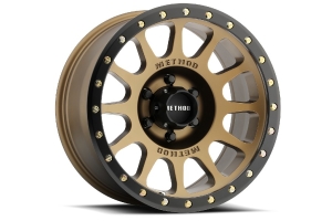 Method Race Wheels 305 NV Series Wheel 18x9 6x5.5 12mm Offset Bronze Matte Black Lip - Bronco 2021+