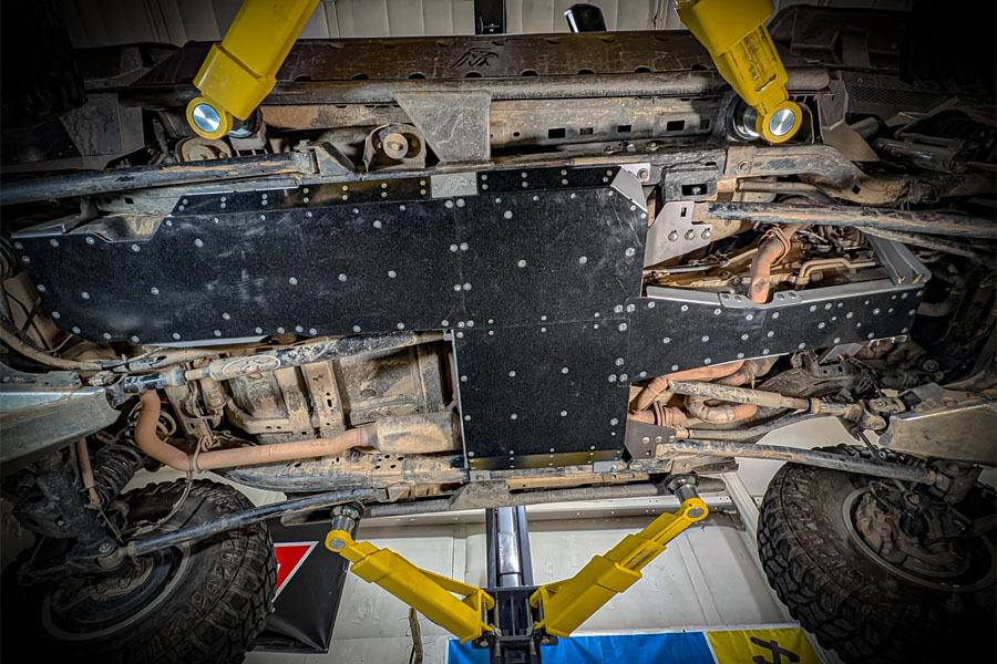 Next Venture Motorsports 7000-Series Aluminum Belly Skids w/ E-Torque Skid - JL 2018 2.0 Turbo